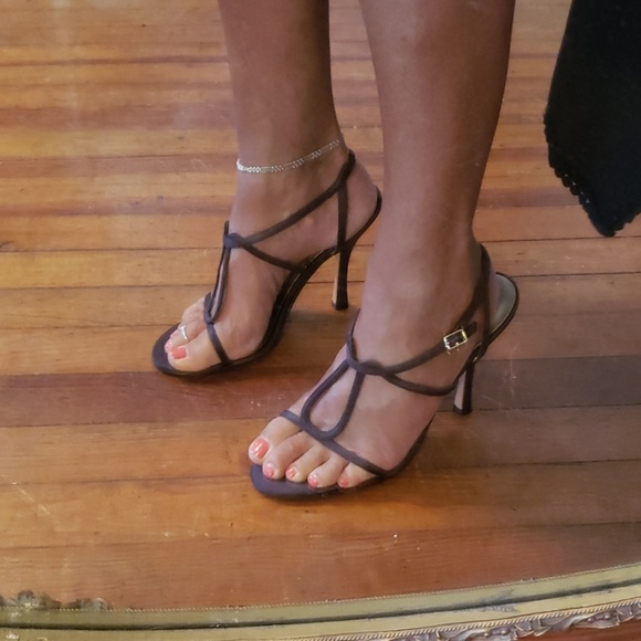 Nina Sz 7.5 gorgeous strappy brown sandals - Picture 8 of 8